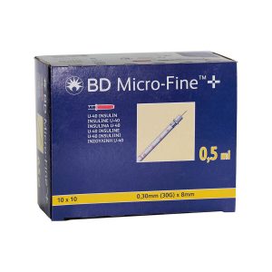 BD Microfine Insulin Syringes U-40 0,5ML 8MM 30G (100 pieces)