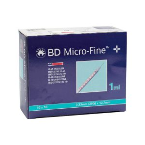 BD Microfine Insulin Syringes U-40 1ML 12,7MM 29G (100 pieces)