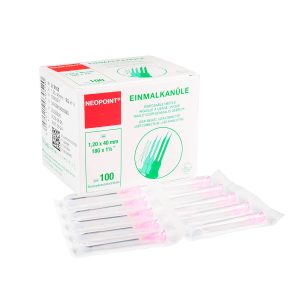 Neopoint Needles Pink 18G 40MM (100 pieces)
