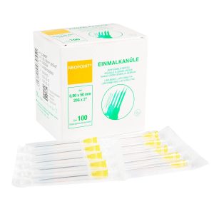 Neopoint Needles Yellow 20G 50MM (100 pieces)